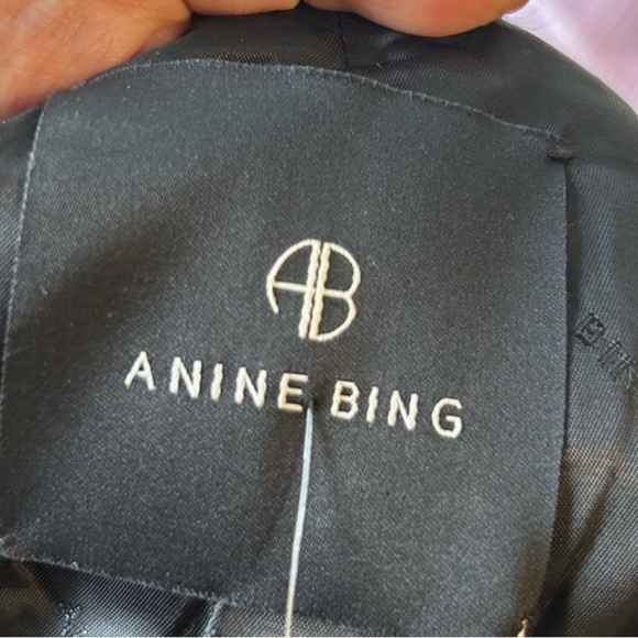 ANINE BING Anitta Black Boucle Tweed Jacket with Gold Buttons - Picture 6 of 7